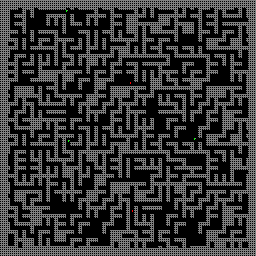 A generated maze for a dungeon exploration game, Posted: 17:43, Sept 2, 2011