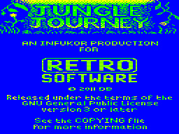Jungle Journey: Intro screen, Posted: 14:14, 27 Sep 2012