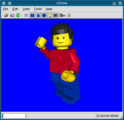 A figure created with the ldraw package
shown in LDView.