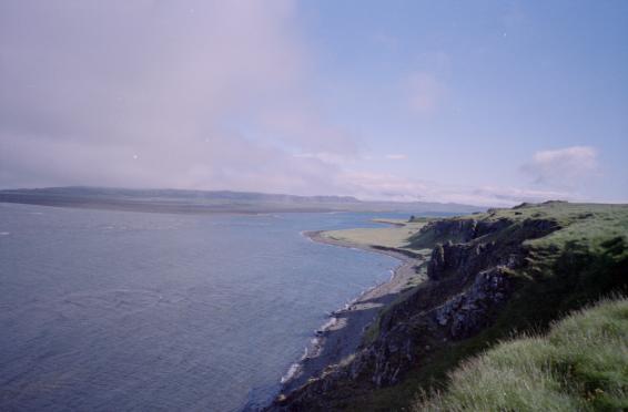 Coastline of north Iceland as viewed from Hvtserkur