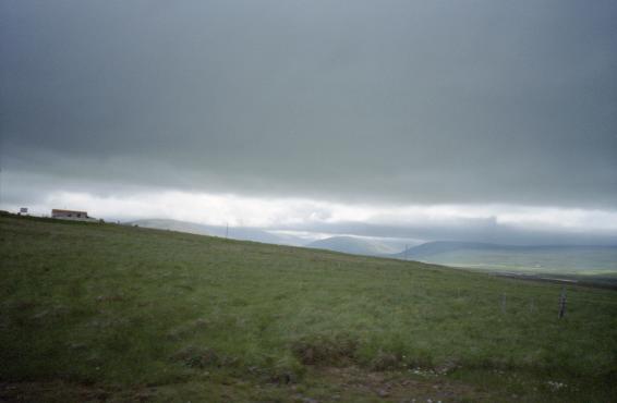 Hills under cloud in north-west Iceland