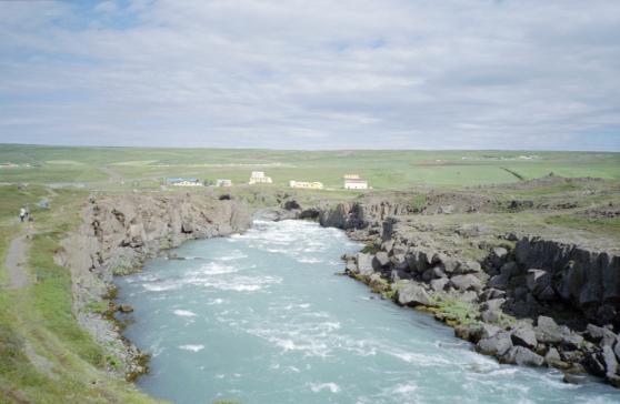 The view downstream from Goafoss
