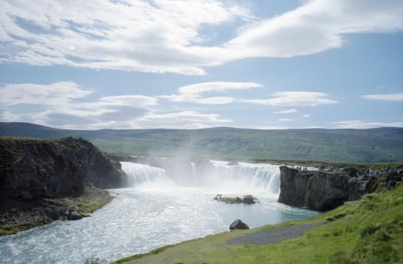 The view of Goafoss upon arrival