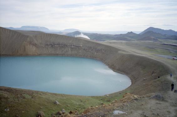 The larger crater, Vti