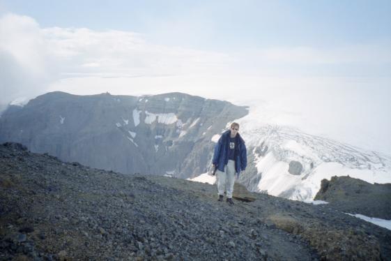 Dave above the glacier