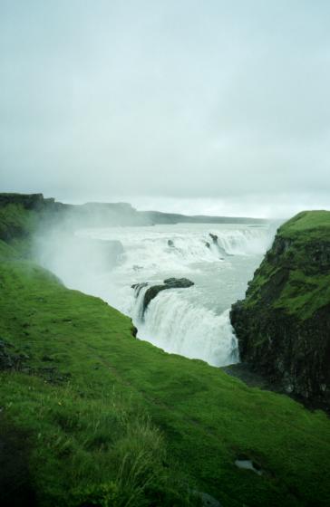 Gullfoss, viewed from above