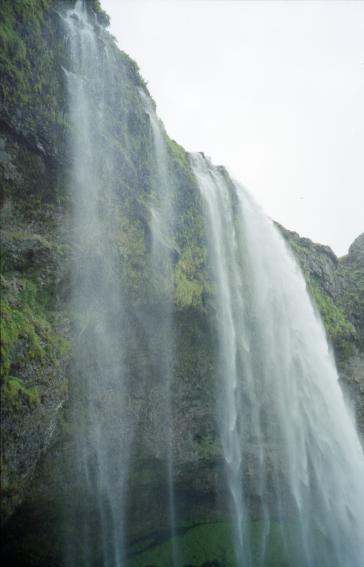 The top of Seljalandsfoss